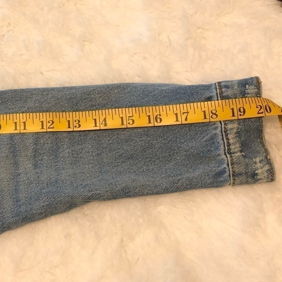 HEARTLOOM Distressed Fringe Denim Jacket Womens Size XS - Picture 11 of 14